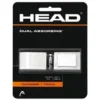 Head Cushion Dual Absorbing Grip White 2 Head Cushion Dual Absorbing Grip White -TENNISZON Sales b03191005w