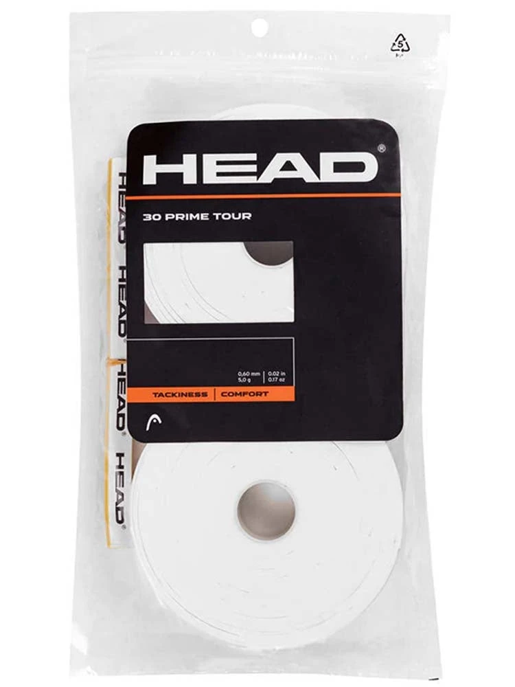 Head Overgrip Prime Tour White 30PK 3 Head Overgrip Prime Tour White 30PK