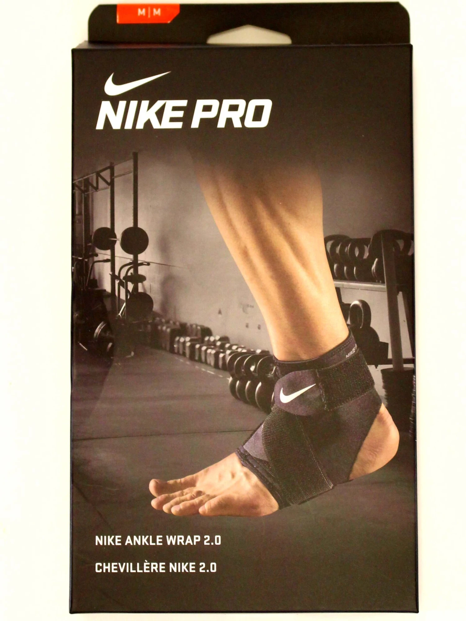 Nike Pro Ankle Wrap 2.0 Black/white NMZ07010 3 Nike Pro Ankle Wrap 2.0 Black/white NMZ07010