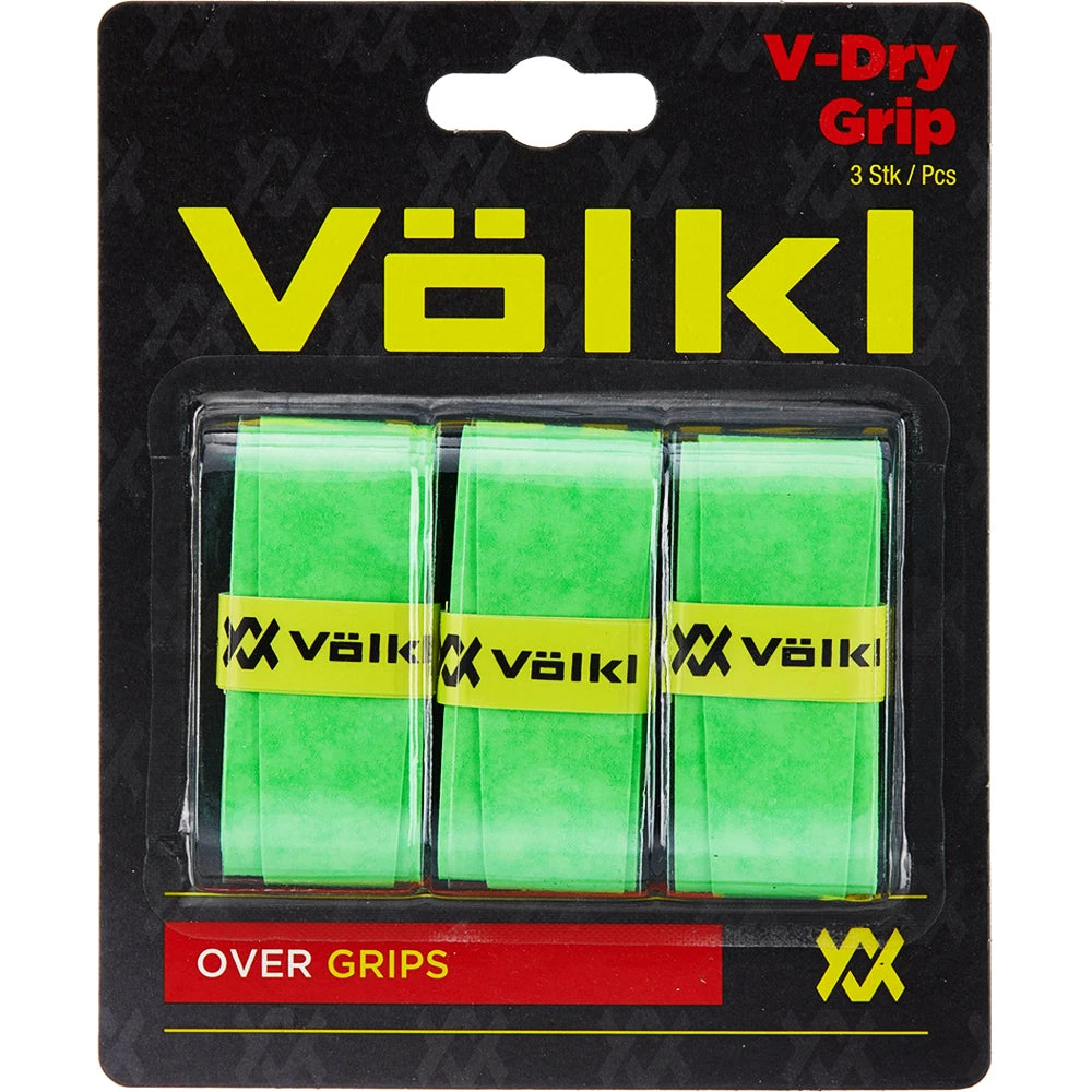 Volkl V-Dry Overgrip (3) Neon Green 3 Volkl V-Dry Overgrip (3) Neon Green