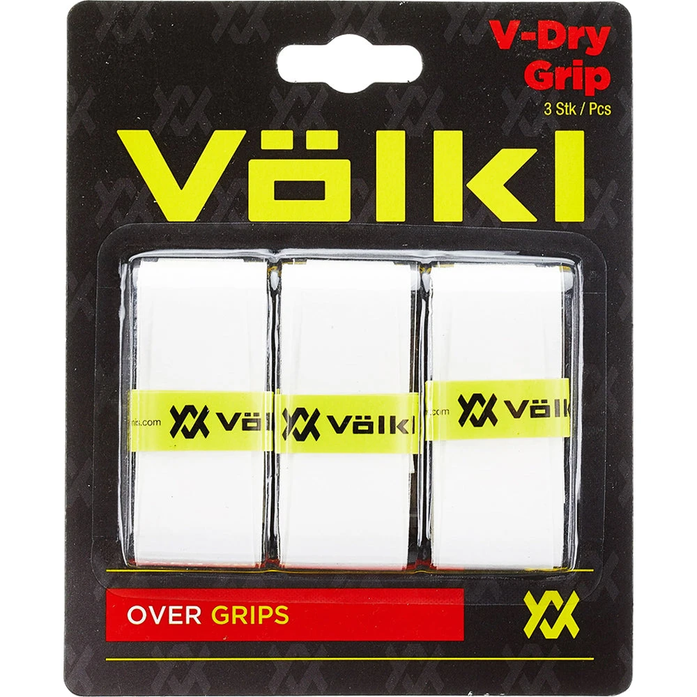 Volkl V-Dry Overgrip (3) White 3 Volkl V-Dry Overgrip (3) White