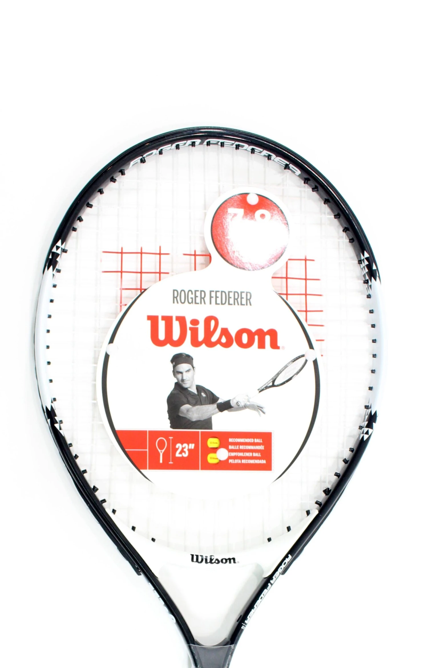 Wilson Federer 23'' Junior Strung BKWH 4 Wilson Federer 23'' Junior Strung BKWH - Image 2