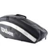 Wilson Federer Team 6PK WR8005701 BKWH -TENNISZON Sales wr8005701001 fed team 6pk blk 1